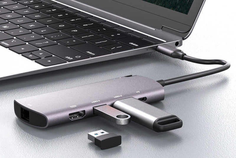 6-in-1 Type-C Hub & Dual M.2 SSD Docking Station - Gadgetify Verse