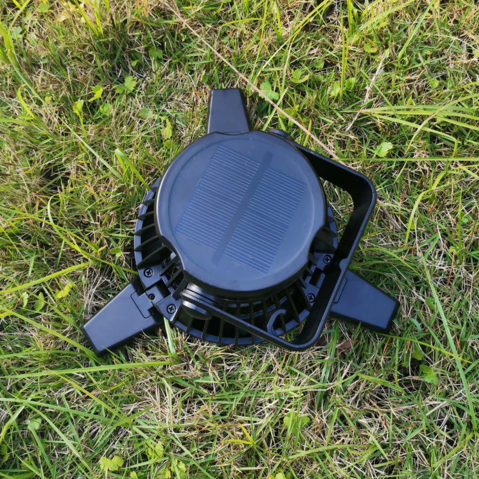 Solar-Powered Camping Light & Fan Combo - Gadgetify Verse