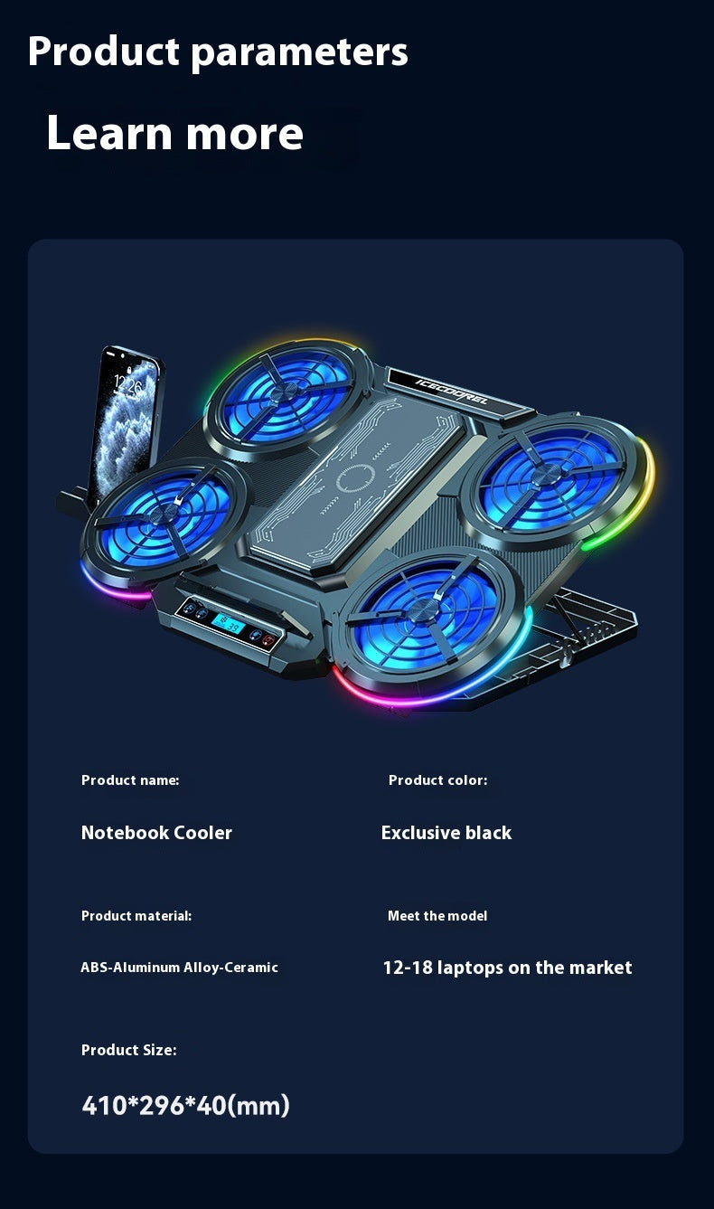 Notebook Play Speed 4-Core Laptop Cooler - Gadgetify Verse