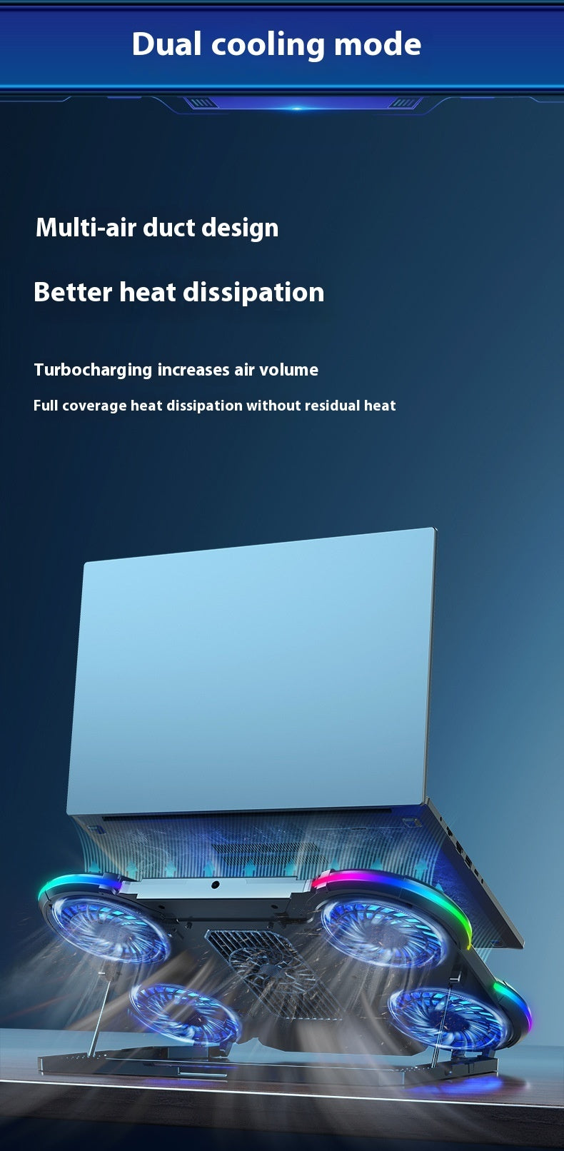 Notebook Play Speed 4-Core Laptop Cooler - Gadgetify Verse