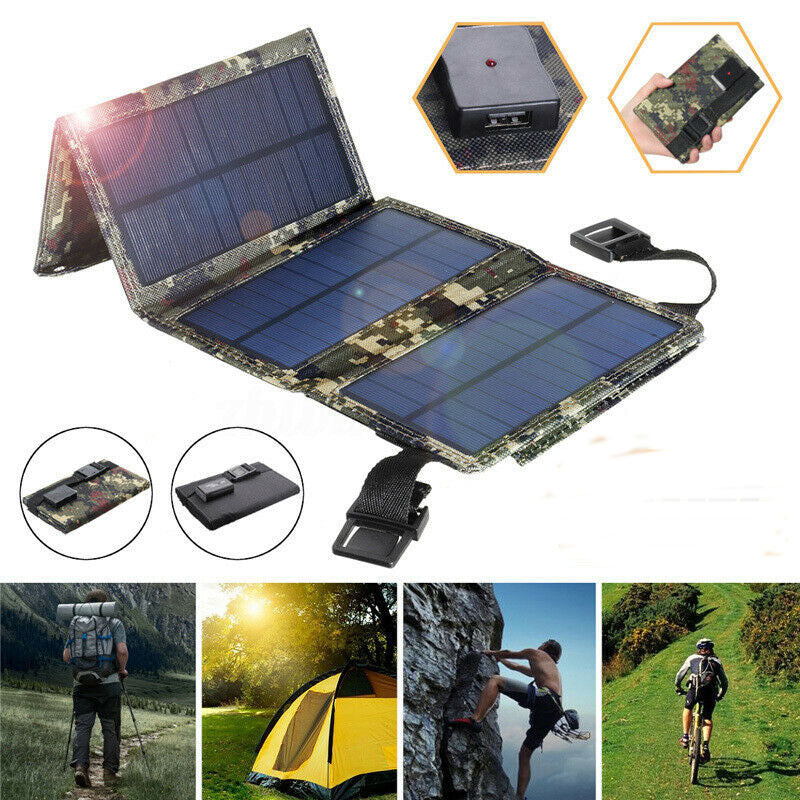 USB Solar Battery Panel - Portable & Foldable - Gadgetify Verse