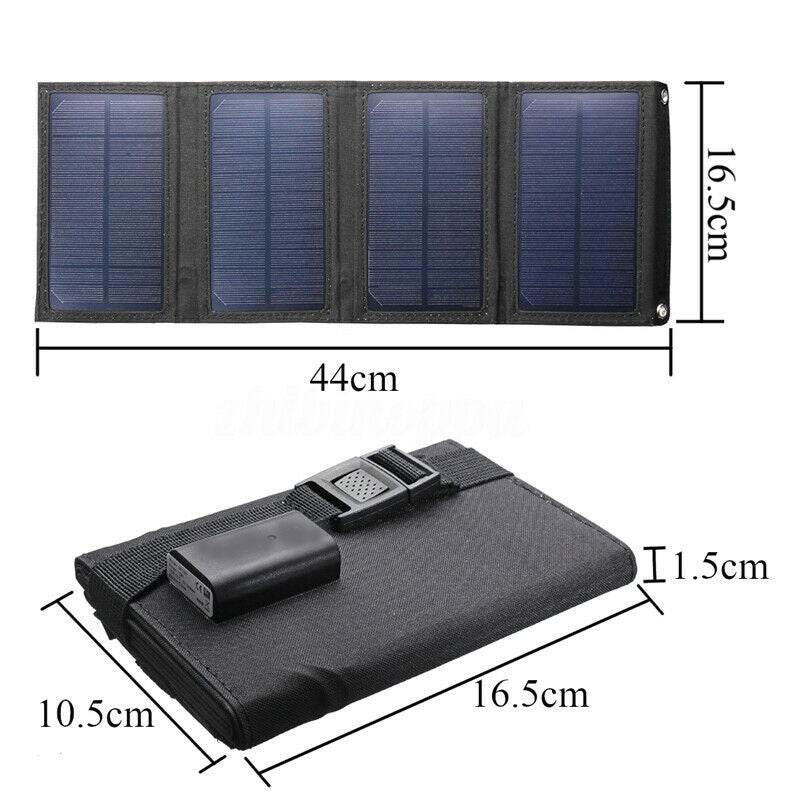 USB Solar Battery Panel - Portable & Foldable - Gadgetify Verse