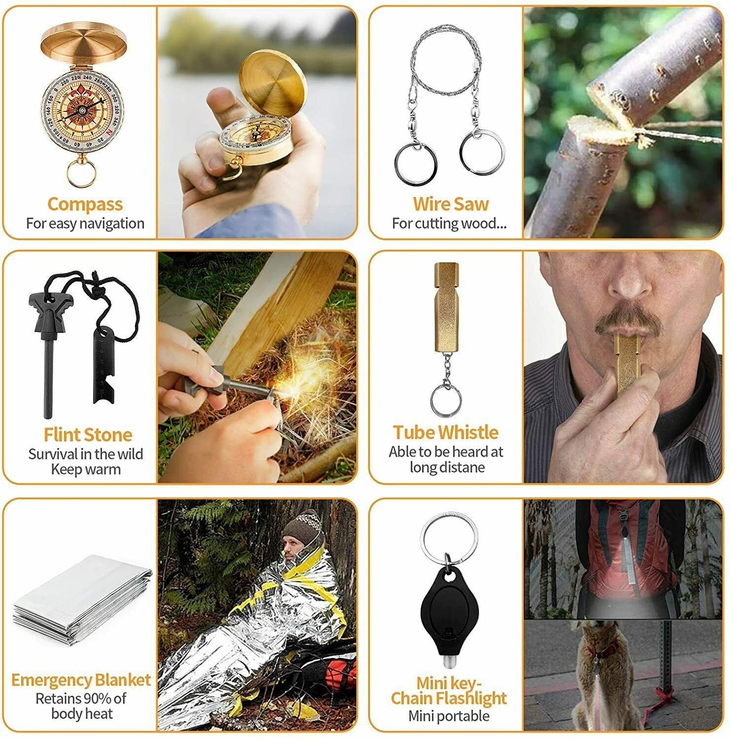 14-in-1 Outdoor Emergency Survival Kit - Gadgetify Verse