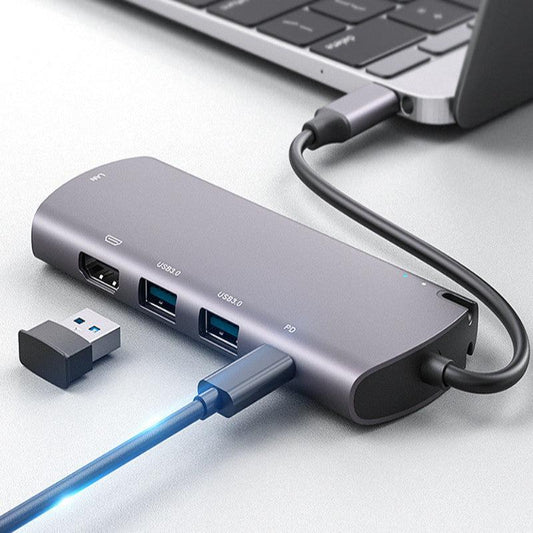 6-in-1 Type-C Hub & Dual M.2 SSD Docking Station - Gadgetify Verse