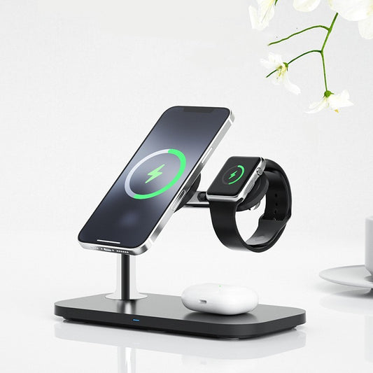 Magnetic 3-in-1 Wireless Charger - Gadgetify Verse